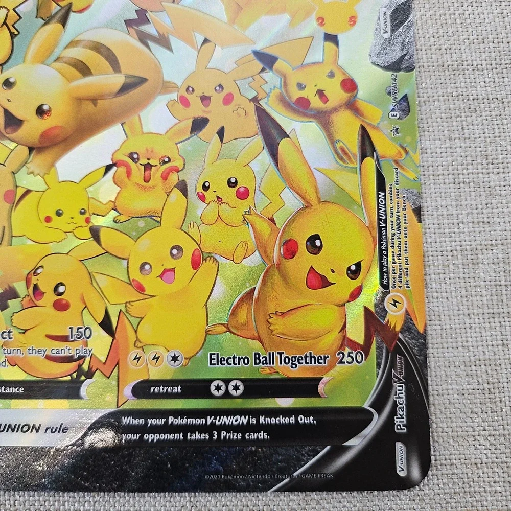 Pokemon Pikachu V-UNION Jumbo Card SWSH139-142 Star Promo Holo Rare 2021 (5